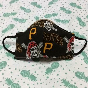 Pittsburgh Pirates reversible face mask handmade